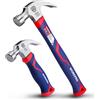 WORKPRO Martello da Carpentiere da 2 Pezzi, 720 g e 340 g, Martello Piccolo con Funzione Artiglio, Impugnatura Ergonomica e Antiscivolo, per Lavorazione del Legno, Ristrutturazioni