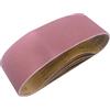 Funnytek Nastri abrasivi in ossido di alluminio, 25 pezzi 75 mm x 457 mm nastro abrasivo 80/120/150/240/400 grana assortita nastro abrasivo per levigatrice a nastro