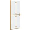 Jkghdrt Box doccia pieghevole in vetro temperato trasparente 80 x 190 cm, una cabina doccia pieghevole trasparente salvaspazio con telaio in alluminio per il vostro bagno