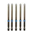 jjw-germany - Punte a croce Phillips PH 2 x 90 mm, Inserto per Avvitatore, in acciaio speciale resistente agli urti, nichelato, 5 pz