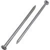 SKIR'CO Chiodi da costruzione zincati da 3,0 x 80 mm, chiodini a filo comune, testa rotonda piatta, chiodi in acciaio per la lavorazione del legno, 25 pezzi