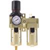TC TECHNIC Filtro aria Riduttore Oliatore Lubrificatore Pressione di esercizio massima 10 Bar Previene le macchie di ruggine Flusso d'aria massimo 4000 l/min filettatura 1/2 (~19 mm) Scarico manuale