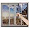 Eejovative Mosquito Net Window Bagno 80x100cm Nero Zanzariera Rete Tende Zanzariere per Finestre Zanzariera per Finestra A Rullo