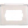 ZOREI Placca Custodia IP44 Universale Compatibile Con Bticino Vimar Gewiss, 3 Moduli Per Scatola 503 (Bianco)