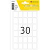 TopStick Etichette multiuso, 30 etichette per foglio, 15 fogli, 19 x 27 mm, 450 etichette, piccole etichette autoadesive, etichette adesive vuote per ufficio cucina casa, bianco