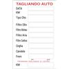 StampaGenerale® - 150 Pz Etichette Adesive in Carta per Tagliando Auto (8,5x5,5 cm) Scrivibili a Penna, Facili da Applicare - Ideali per Revisione e Manutenzione Veicoli