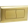 Empyreal Placca di Comando per Cassetta WC,Compatibile con Geberit Twinline 30&UP130,con Set di Leve e Telaio di Montaggio, Piastra Attuatore di Ricambio,Doppio Scarico,340 x 185mm(Oro Opaco)