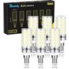 Blewandy 12W Lampadina LED E14, Lampadine LED Equivalenti a 100W Lampadine Alogene, 1200Lm Alta Luminosità 6500K Luce Freddo Non Dimmerabile No Sfarfallii, 6 Pezzi