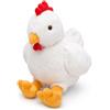 Carehabi Peluche a forma di gallina, realistico, morbido peluche a forma di gallina, regalo per bambini, ragazze e ragazzi, 24 cm