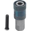 Felicafie Adattatore per punte da trapano con codolo esagonale da 6,35 mm per testa di conversione con design autobloccante a sgancio rapido e forza di tenuta della punta magnetica (A)