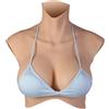CRRCLSY Forme del Seno Realistiche Pettorale in Silicone per Crossdresser Drag Queen Mastectomia Transgender ladyboy Cosplayer (Beige, Riempitivo in Silicone Coppa D)
