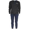 Carillo Pigiama uomo manica lunga Diadora in cotone DPJ60020S S097 M ANTRACITE