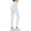 DDOBB Leggins Donna Pantaloni Sportivi Leggings Donna Palestra Vita Alta Push Up Controllo della Pancia Opaco Elastici Fitness Yoga(Bianco,XXL)