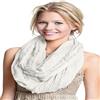 CJ Apparel Mobius Infinity Sciarpa Seconds Snood Cowl Tubo Circolare Scialle Pashmina NUOVO, Bianco sporco, Taglia unica