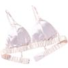 LRSSMB Reggiseno Di Seta Double Face Reggiseno Di Seta Di Gelso In Raso Liscio For Donna Reggiseni Senza Fili Triangolo Bralette Top Coppa Non Imbottita Quotidiana(Bean paste,L)