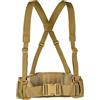Hbbgdiy Cintura da battaglia con bretelle a forma di X Cinghie gratuite Cintura Molle imbottita per combattimento softair resistente in vita per allenamento, tiro, attrezzatura all'aperto e uso