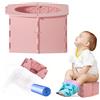 BAOSROY Pieghevole WC per Bambini,Sedile Portatile Vasetto per Bambini,Sedile WC Pieghevole per Bambini,Toilette Pieghevole per Bambini,Vasino Portatile per Bambini da Viaggio,Sedile WC Vasino Portatile,