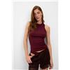 Intimissimi Canotta A Costine In Cotone Superior Bordeaux