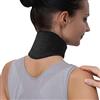 JIAHG Fascia cervicale per dolori al collo e sostegno, tormalina, scaldacollo, scaldacollo, scaldacollo, per viaggi, dormire, lavoro, uomini e donne (nero)