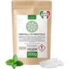 Detox Organica-Cristalli di Mentolo Sauna-200 g-Menta pura al 100%-Accessori Per Sauna-Sauna da casa-Sensazione Rivitalizzante - Rinfresca e Stimola i Sensi