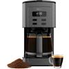 Cecotec Macchina Caffè a Filtro Digitale 12 Tazze Coffee 66 Time. 800W, Acciaio Inox, Intensificatore Aroma, Caraffa Vetro 1,3L, Programmabile, Mantiene Caldo, Filtro e Cucchiaio, Caffè Perfetto