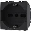 SANDASDON EcoPrice Presa Schuko 2P+T 10/16A 250V Style Nero SD81400