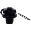 HEMOTON Valvola Boston per Barca Gonfiabile in Pvc e Pp Tappo di Sicurezza, Accessorio per Kayak e Gommone Nero, Resistente e Facile da Usare
