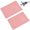 HAOBIN 2 pezzi Tappetino antiscivolo Pilates per macchina Pilates Reformer Tappetino antiscivolo Pilate unisex, fitness, tappetino con maniglie per allenamento della forza (rosa)