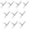 CAZSTYK 10pcs Rotanti Rigs Linea Connettore 3 Vie Girelle Accessori Da Pesca Rotante Rotazione Anelli Split Rigs Accessorio