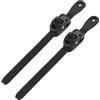 TOMETURE Cinghie per Pattini a Rotelle in PVC Nero, Set da 2 Fibbie Regolabili e Viti, Facili da Installare per Fissaggio Affidabile dei Pattini
