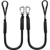Generic Cime di attracco per barche, 1,2 m, con clip in acciaio inossidabile, confezione da 2 corde marine, per barche, kayak, moto d'acqua, pontone, canoa, barca a motore