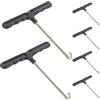EXAOMBLE Set 6pezzi Attrezzo Gancio per Trampolino in Acciaio Inossidabile Manico Ergonomico per Installazione e Riparazione di Molle in Outdoor e Sport Equipment
