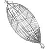 Generic Gabbia per esche da pesca, gabbia da pesca, in acciaio , portatile, accessorio per la barriera corallina, esche da terra, , carpe