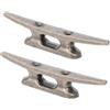 RUNROTOO per Barca in Lega di Zinco 2 90X18Mm Base Aperta Bullone per Corda Accessori per Ormeggio Marino per Kayak e Bordo