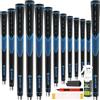 SAPLIZE Set di 13 impugnature da golf, con nastro adesivo e kit completo di regripping Jumbo, impugnature in gomma antiscivolo per mazze da golf, da donna/uomo, serie CC01, blu