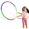QEXUJOW Questo cerchio da hula hoop smontabile ha 9 sezioni regolabili ed è adatto per ginnastica e fitness.