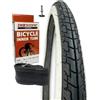 Generico KIT COPERTONE E CAMERA D'ARIA BICI 26 X 1.75 44 559 SLICK BIANCO NERO VALVOLA ITALIA