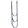boxoon Scala a 3 gradini per barca gonfiabile, portatile, pieghevole, con ganci in acciaio inox, robusta tessitura in nylon per yacht, kayak, accesso al molo