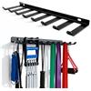 xtemtoamz Rack Palestra, Porta Pesi,Porta Dischi, Scaffale Multifunzionale Nero per Fitness per Bande Elastiche, Accessori Regolabile Dumbbell Barra Pull Up Weight (Capacità di Carico: 2-3 Kg)
