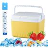 Generisch Borsa frigo isolata con scomparto, a prova di perdite, portatile, con portabibite, accessorio da campeggio, per escursioni, barbecue