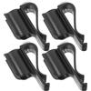 FRCOLOR Clip per Mazze da Golf 4 Unitá in ABS Nero Leggero e Resistente Morsetto per Borsa da Golf per Viaggi