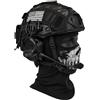 LZAQHMT Set Casco Tattico Da Softair 4 In 1 Regola Di Regolazione, Con Cuffie, Copricasco, Borsa Contrappeso, 52-64 Cm
