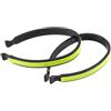 Caswynlife Set di clip riflettenti per pantaloni da bicicletta, elastici ad alta visibilità per la sicurezza del ciclismo, cinghie alla caviglia rivestite in PVC ed elastiche per evitare che la catena