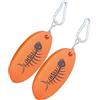 Generico Portachiavi galleggiante, forma ovale, 10 x 4 x 2,2 cm, portachiavis in schiuma che si al buio, portachiavis luminoso in schiuma ovale, portachiavi anti-smarrimento, per uso esterno in barc