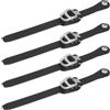 CLISPEED 4 Clip Regolabili per Scarpe da Pattinaggio a Rotelle in Pp Nero, Robuste e Stabili, Accessori per Pattine e Scarpe da Skating