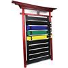 EKalgretrA Espositore Cinture Karate Espositore for Cintura da Karate Porta in Legno Contiene 10 Cinture Competizione for Montaggio a Parete Portaoggetti in