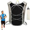 Generic Sacca d'acqua per corsa, zaino idratante riflettente - cinghie regolabili con bottiglia morbida da 500 ml per fare jogging caccia alpinismo