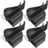 Veemoon 4pezzi Clip per Mazze da Golf in ABS Nero, Supporto Leggero e Affidabile per Putter, Accessorio per Borsa da Golf a Casa a Scuola