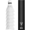 Generic Volani da badminton, 6 palline da allenamento, 6 x 8 cm, strumento per pratica con gonna in nylon, proiettili da campo, forniture per volley in cortile, racchette, attrezzatura sportiva per interni ed
