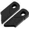 A ABSOPRO 1 Paio Protezioni Silicone per Pedivella Bicicletta Nero | Universale, Protezione Da Graffi E Ammaccature, Larghezza 3cm, Senza Foro 6.7x3.5x1.7cm, Con Foro 5.3x3.4x1.8cm